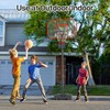 Yohood Kids Basketball Hoop Outdoor 4.82-8.53ft Adjustable, Portable Basketball Hoops