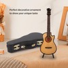 Minature Guitar Model Wooden Mini Musical Instrument Guitar Replica with