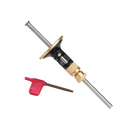 EMVANV Wheel Marking Gauge Kit, Marking Gauge, Wood Scribe Tool, Metric Micro Adjuster Ruler, Woodworking Tools Scriber for Woodworking (Black+Gold)