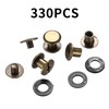Chicago 330 Pcs Screws for Leather Rivets and Book Binding,