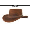 Black Jungle Dayton Leather Western Hat Australia Cowboy Hat, ochre