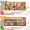RCHYFEED 4 Tier Non-Slip Spice Drawer Organizer, (Need 3.5" Deep