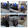 NAFJYR 4 Pcs Car Side Storage Pocket, Pu Leather Car