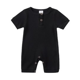 Newborn Baby Boy Girl One Piece Romper Jumpsuit Solid Ribbed Baby Boy Clothes Onesies Outfits