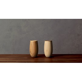 RIVERET RV-120B Rivelet Cocoon Tumbler, 11.2 fl oz (330 ml), Bamboo Dishwasher-Safe, Brown