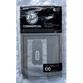For Hoover 6 Pack Hoover Commercial, Oreck Type CC Vacuum Paper Bags # AH1CC6 Sealed