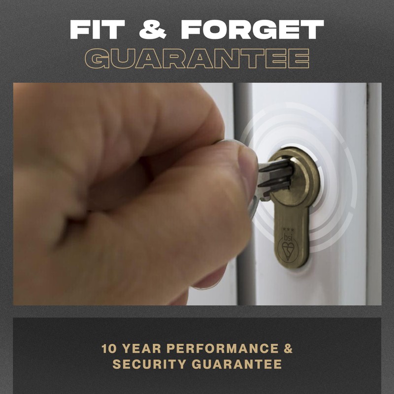 IRONWORX® Spectre Brass 35mm (Internal) / 45mm (External) (80mm) Maximum-Security