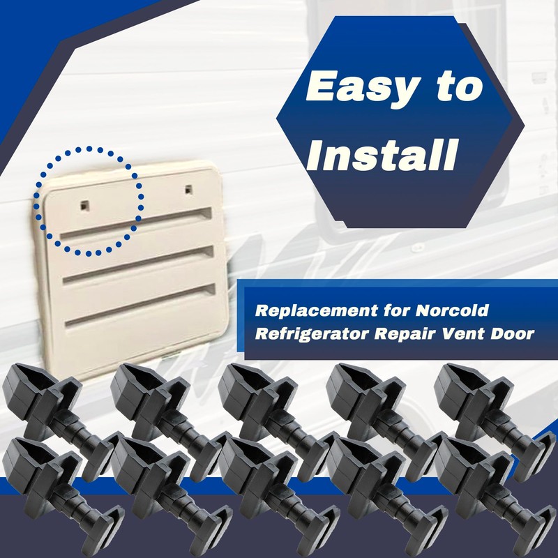 Terixe RV Refrigerator Vent Clips for Norcold 617772 Replacement, Quarter