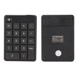 Lazmin112 Wireless Number Pad,Bluetooth Number Pad,External Portable Slim Financial Accounting Number Keypad with 19 Keys for Laptop Desktop Notebook Business Office Travel