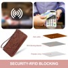 Blucoay Real Leather Womens Wallet,RFID Blocking Long Wallet For Women
