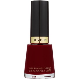 Revlon Nail Enamel, Chip Resistant Nail Polish, Glossy Shine Finish, in Red/Coral, 730 Valentine Red, 0.5 oz