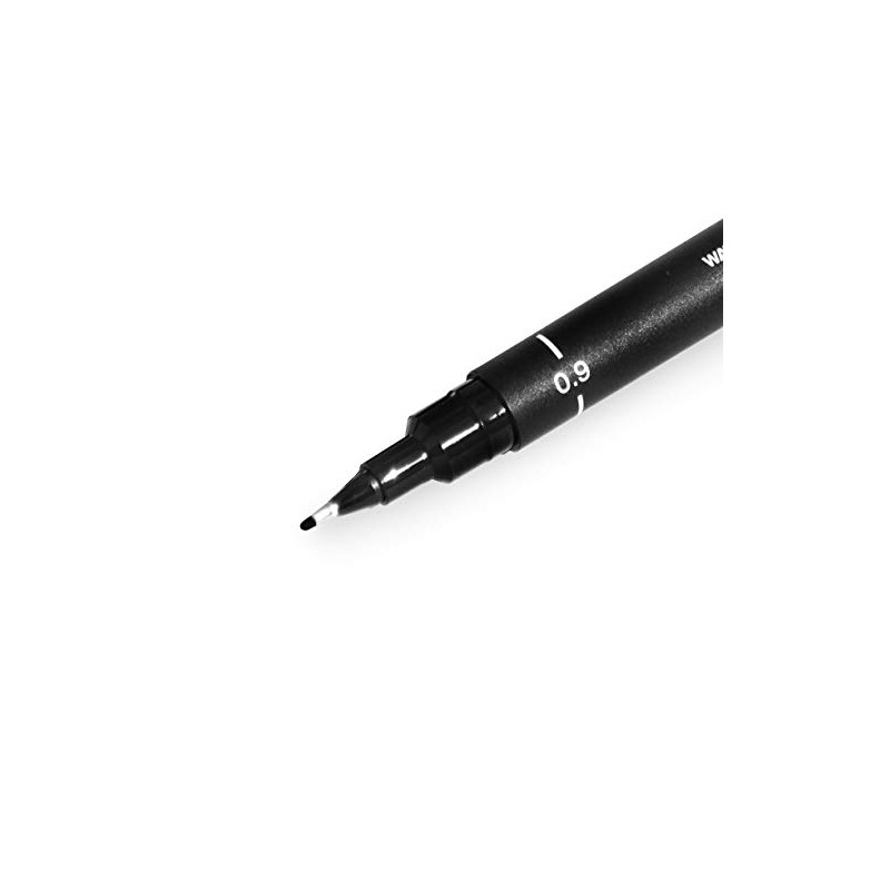 Uni Pin Fineliner Drawing Pen - Black Ink - 0.9mm