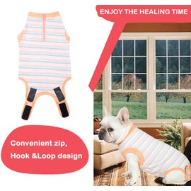 Wabdhaly Wabdhaly Recovery Suit for Dogs,Dog Cone Alternative Zipper Surgery Suit Female Spay,Soft Dog Surgery Suit for Anti Licking,Breathable Surgical Suit for Dogs Female Spay