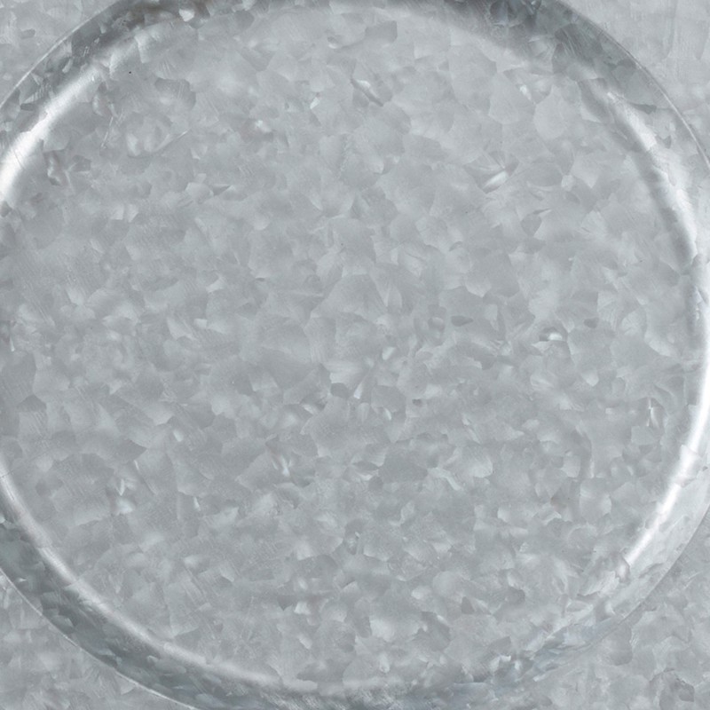 SARO LIFESTYLE Polished Galvanized Charger Plates (Set of 4) –