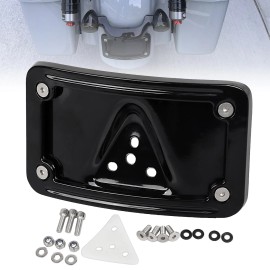 Unbranded CNC Curved Laydown License Plate Mount Bracket For Harley Dyna Street Bob FXDB