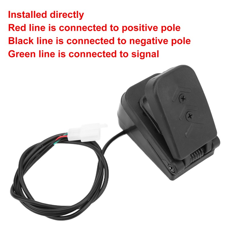 Throttle Accelerator ATV Foot Pedal Electric Speed Control Waterproof Socket