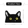 6 Pcs Black Cat Patch Universal Cartoon Peeking Cat Embroidered