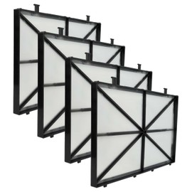 vhbw 4X Filterpad kompatibel mit Dolphin Bluemaxi 65i, C4, C3, Bio Poolsauger, Poolroboter - Feinfilter, 26,5 x 15,8 x 1,1 cm