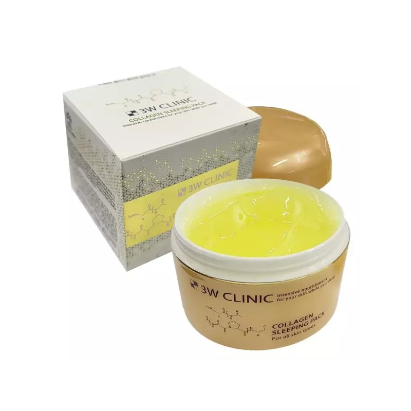 3W 슬리핑팩 콜라겐 수면팩 100ml 3W Sleeping Pack Collagen Sleep
