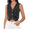 SHENHE Women's Denim Vest Button Down Sleeveless Jean Vest Top