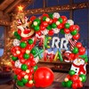 Christmas Balloons, Pack of 63 Christmas Balloons, Garland, Colourful Merry