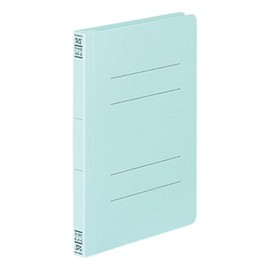 Kokuyo Flat File FU-V12B Resin Binder, Paper Cover, 2 Holes, A5, Holds 150 Sheets, Blue
