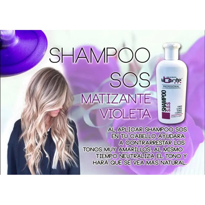 Kit Matizador Shampoo Y Mascarilla Sos Labonte Rubios Platin