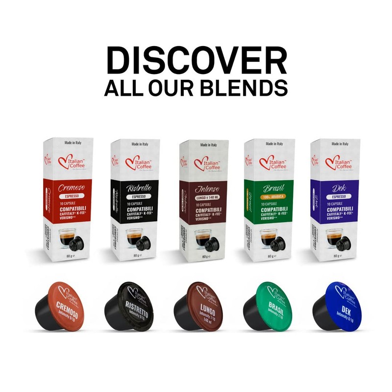 ITALIAN COFFEE FOR ESPRESSO LOVERS Italian Coffee capsules compatible with