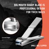 BEZOX 2 Piece Nail Clippers Set, Ultra Wide Jaw Opening