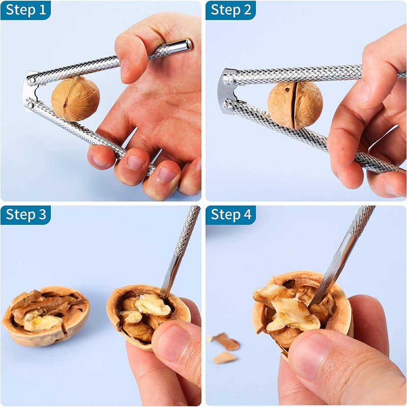 Stainless Steel Nut Cracker Set for Nuts Walnut Seafood