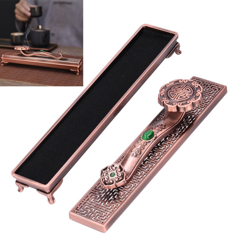 Metal Incense Holder Ruyi Antique Incense Stick Burner for Home