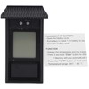 Digital Hygrometer Indoor ThermometerWaterproof tester temperature controller（Black）