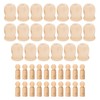40Pcs Wooden Pegs Natural Unfinished Develop HandsOn Skills Wood Crafts