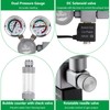 Aquarium Co2 Regulator, Dual Gauge Accurate Display, with 12V DC