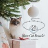 LWQQWL Cat Bracelet for Women 925 Sterling Silver Opal Moon
