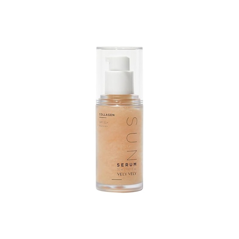 VELY VELY SPF50+ PA++++ Collagen Sun Serum, 1.1 fl oz