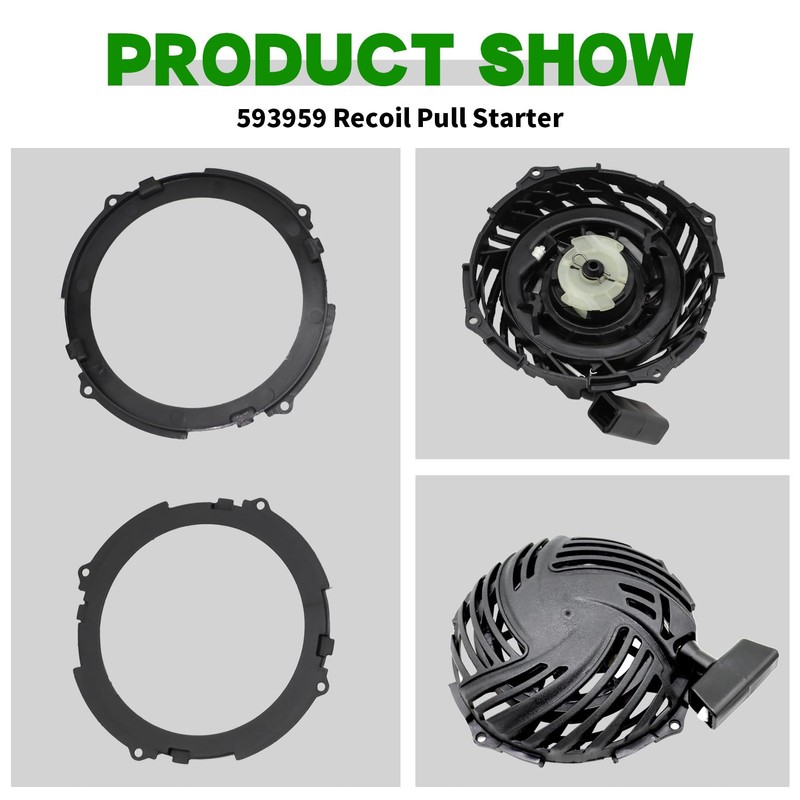 Yunnergo 593959 Recoil Pull Starter Compatible with B-S 591139 590588