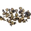 RUBYCA 50 Sets Bronze Color 8MM Big Mushroom Studs and