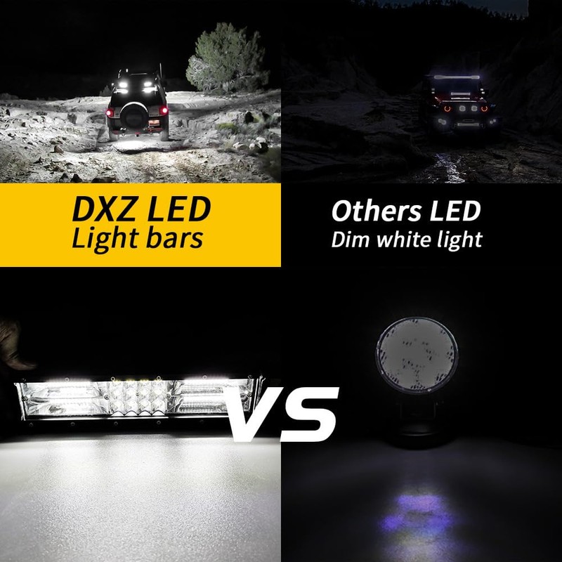 RUNEWAX LED Light Bar 12 inch 60 Chip 6000K White