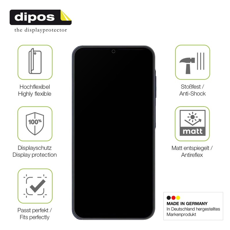 dipos FLEX 2x Matte Screen Protectors Suitable for Unonu N65