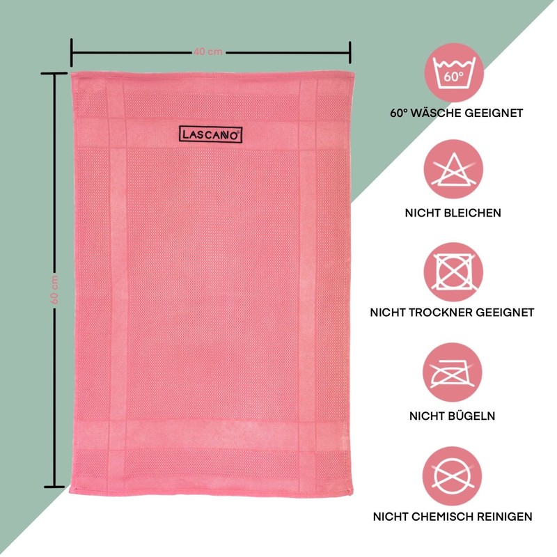 Lascano Microfibre Tea Towels, Set of 4, 60 x 40
