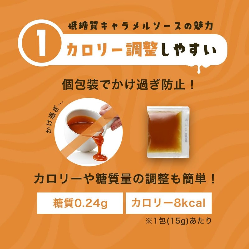 【1包あたり糖質0.24g】低糖質 キャラメルソース 15g×25包 個包装 小分け キャラメルシロップ ミニパック