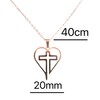 Collares de Mujer de Corazón Acero Inoxidable Cadena con Dije