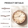 Uonlytech 5 Sets Clock Hands Clocks Wood Personality Black Walnut