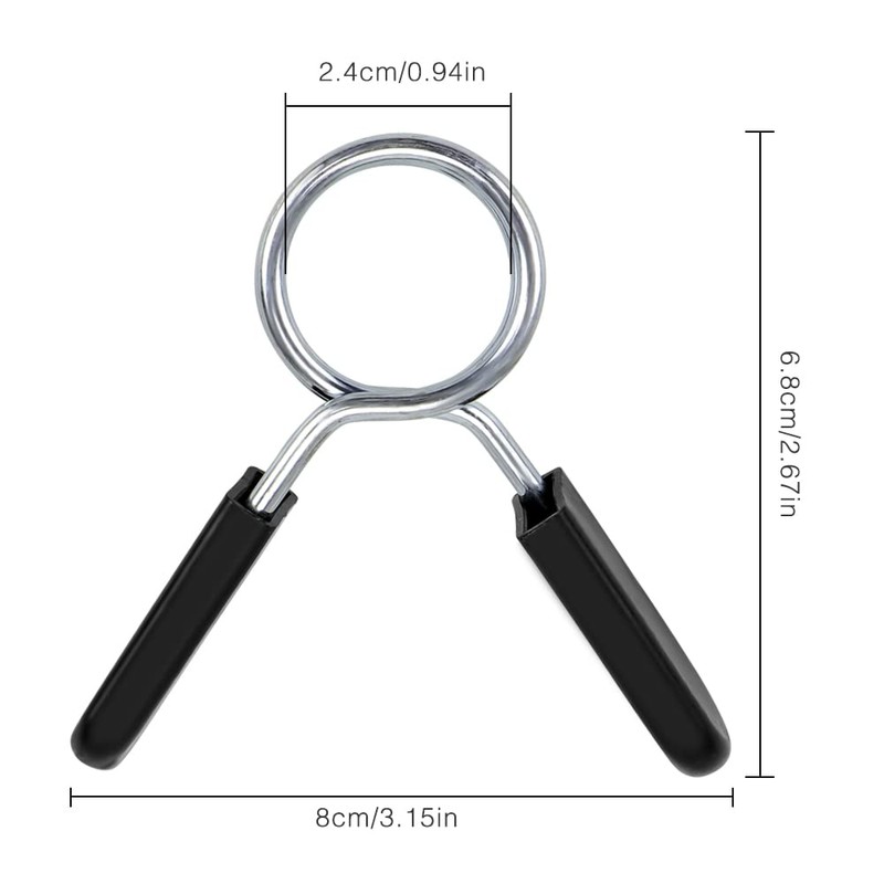 Accessotech 2 x 1 Spring Clamp Collars Grippers for Weight