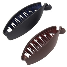 Bonaventure a20230h4 Banana Clip, Hair Clip, Firmly Hold, Mat, Simple, Office, Women's, Hair Accessories, Popular, Brand, Bundled Hair Half-Up, Hair Closure, Wide Double Comb