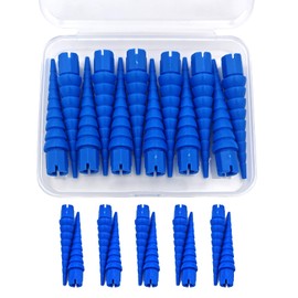 Haespot Blue 12PCS Stripped Screw Hole Repair Anchor, Door Hinge Screw Hole Filler, Multi Use Wall Anchors, Fits Wood Screws Sizes #2 to #16