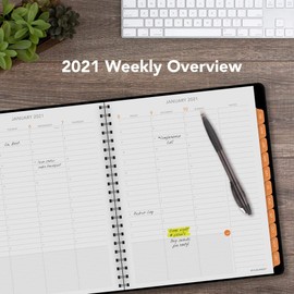 2021 Weekly & Monthly Appointment Book & Planner by AT-A-GLANCE, 8-1/2" x 11", Plan. Write. Remember., Black (7059500521)