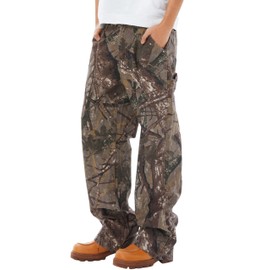 DAZZLZZAD Y2k Mens Camo Cargo Pants Hip Hop Jeans Baggy Joggers Streetwear Oversized Track Pants