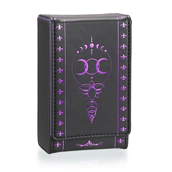 BTSKY PU Leather Tarot Cards Case Moon Design Tarot Card